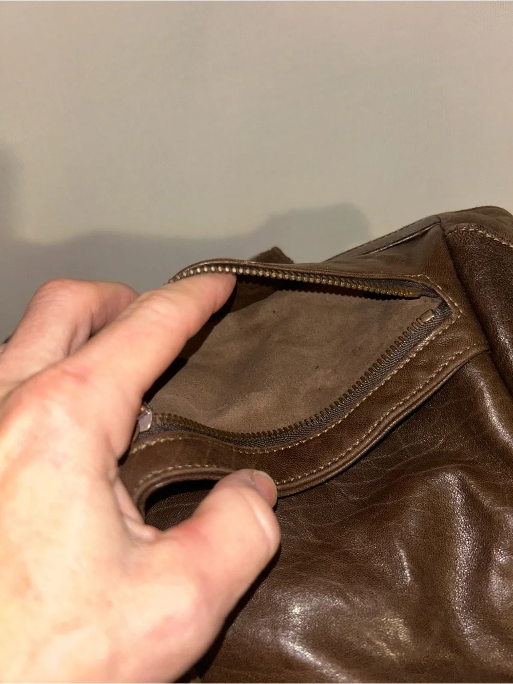 Botkier Dark Brown Leather Hobo with Top Handles and Chain Strap